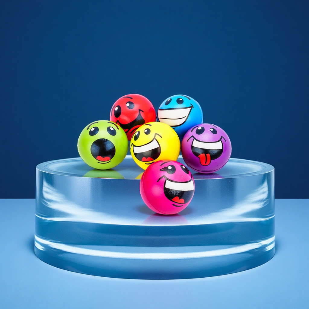 PU高弹球弹力十足耐磨运动休闲玩具儿童益智球健身娱乐球直径7.6公分