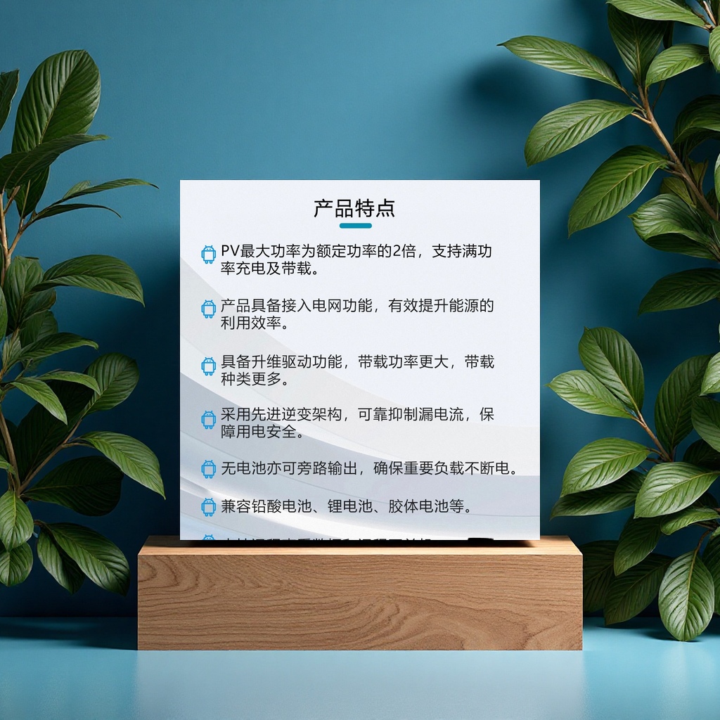 Jijia Energy's Single-Phase Hybrid Inverter 4Kw5kw Gigacity Solar Home Energy Storage Built-In Mppt Electrical Power Supply Inverter details Picture
