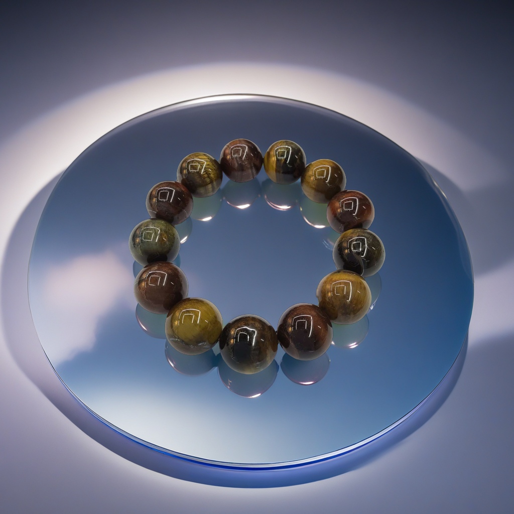 天然红黄蓝虎眼石手链手链