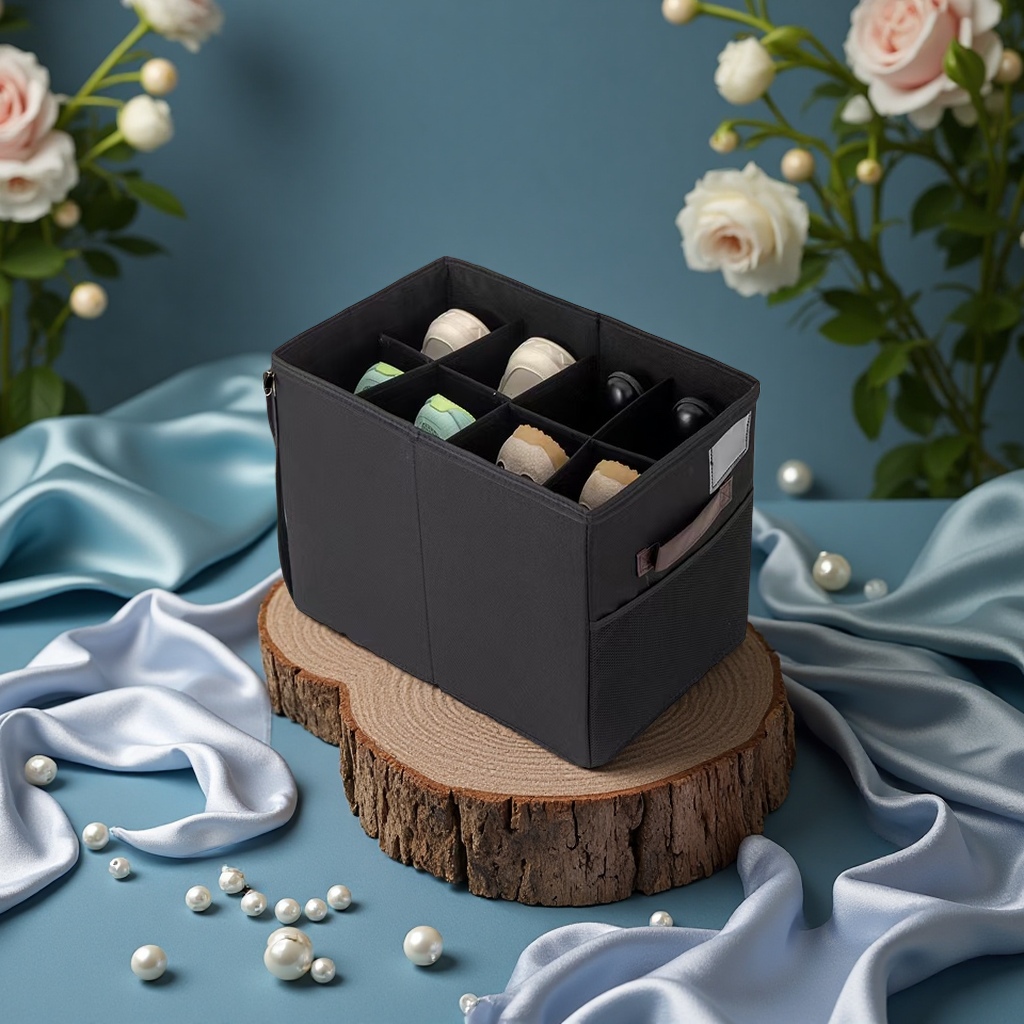 多功能布艺收纳鞋盒玩具整理包装袋家用便携收纳盒子简约实用