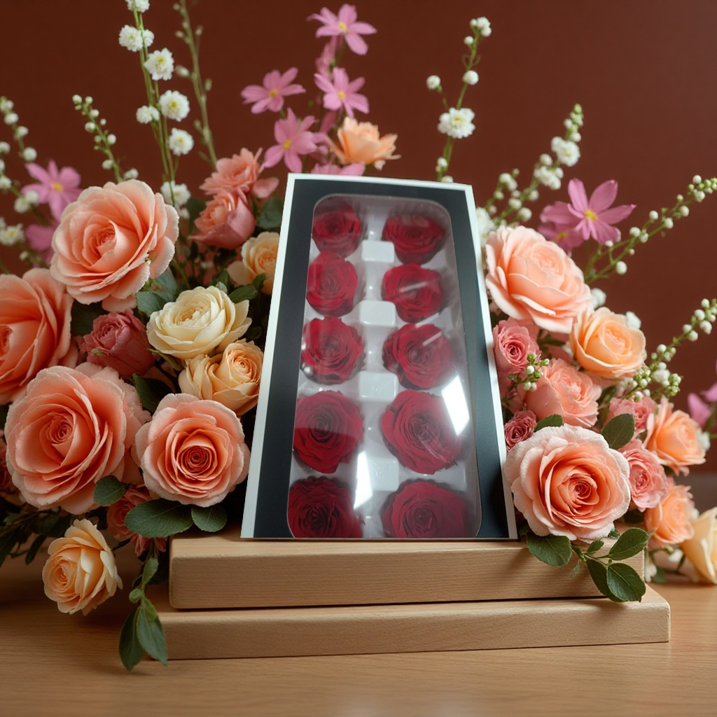 Artificial flower crocheting, handcrafted bouquets, peonies, artificial flowers for home decoration, wedding arrangements, succulent ornaments Specification image