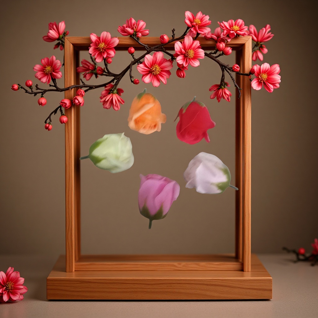 A variety of artificial flower crocheted handcrafted bouquets, peony artificial flower decorations, home ornaments and artificial flower art items are available for selection Application Scenario