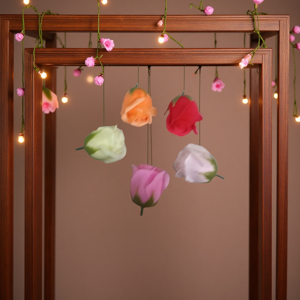 A variety of artificial flower crocheted handcrafted bouquets, peony artificial flower decorations, home ornaments and artificial flower art items are available for selection Specification image