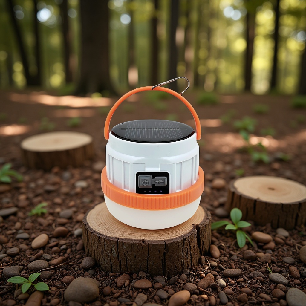 Solar telescopic bulb tent lamp, lithium battery replaceable rechargeable camping lighting lamp, sports outdoor mountain camping supplies Item Picture