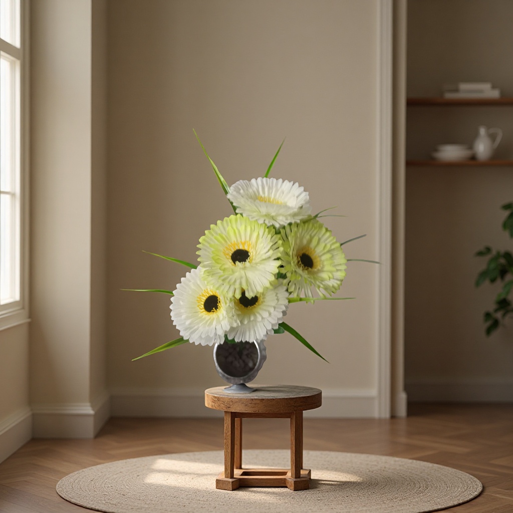 扶郎:菊花，假花，仿真花，塑料花细节图