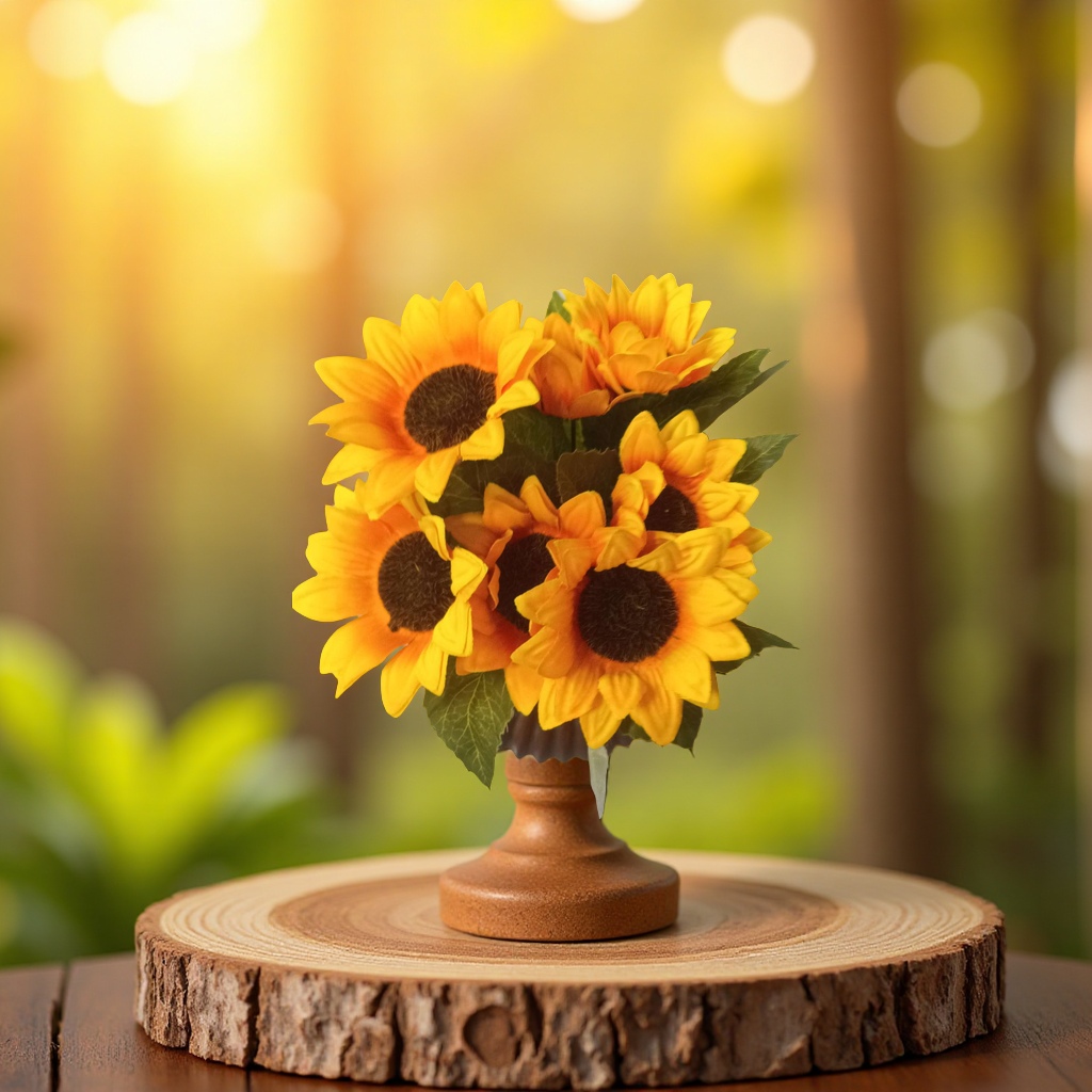 Realistic flower arrangement, artificial flower DIY hair accessory, fake flower wholesale, multi-color decorative items 114632803 Application Scenario
