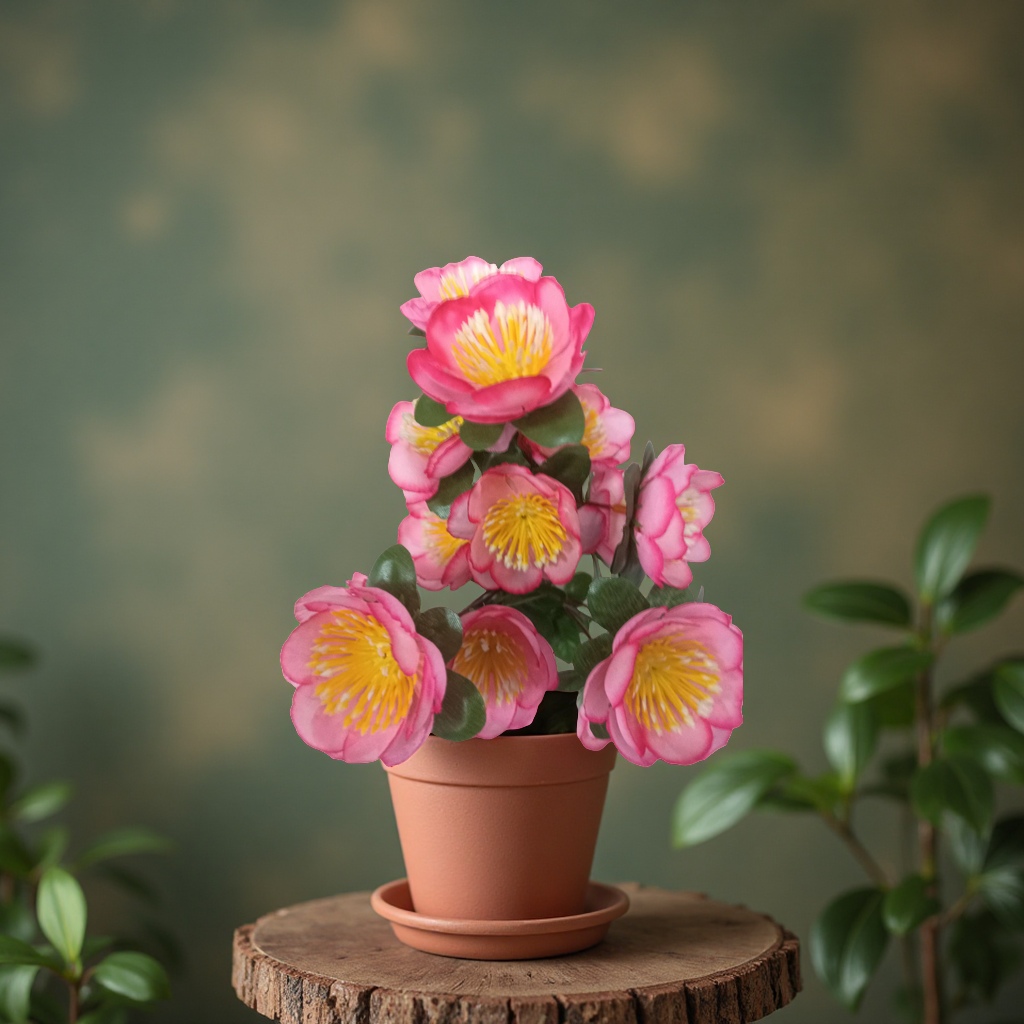 Crocheted handcrafted bouquets, simulated peonies, artificial flowers, indoor decorative floral art pieces, and gifts are given away Application Scenario