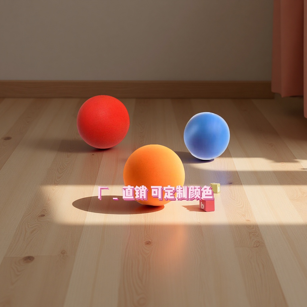 厂家直销多色海绵软回弹静音篮球足球室内运动玩具不掉渣休闲娱乐球类