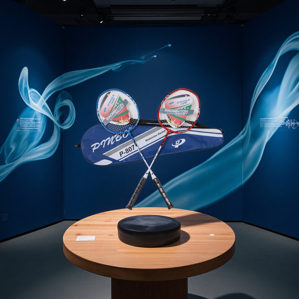 807 # blue and red colored badminton racket Application Scenario