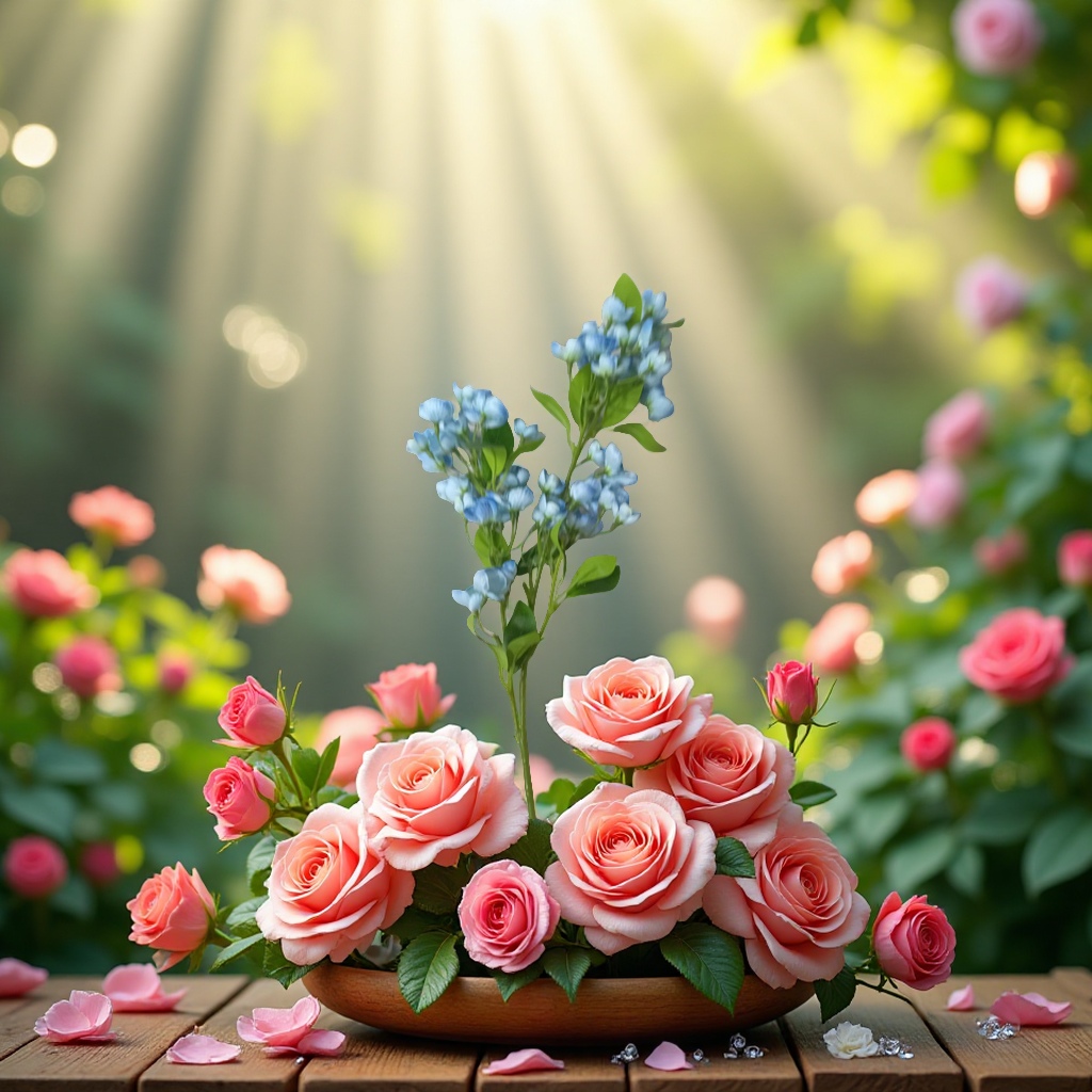 塑料花实物图