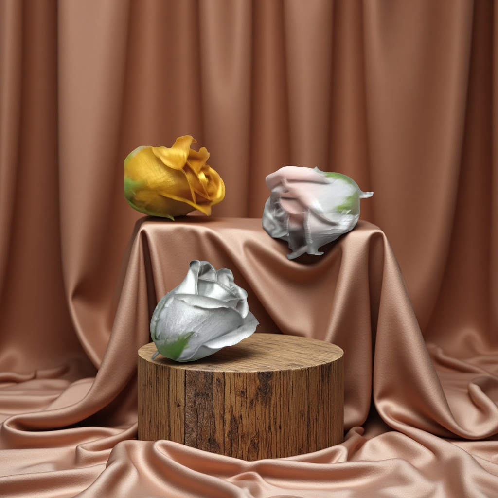 钩织手工花束仿真花假花装饰插花家居摆件假花仿真花艺用品