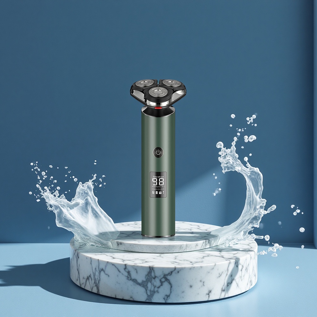 New three-blade men's electric shaver 2025 Portable full-body washing travel beard knife household personal care appliance details Picture