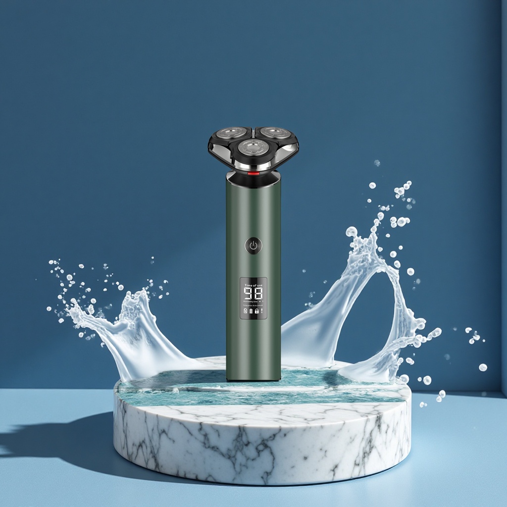 New three-blade men's electric shaver 2025 Portable full-body washing travel beard knife household personal care appliance Specification image