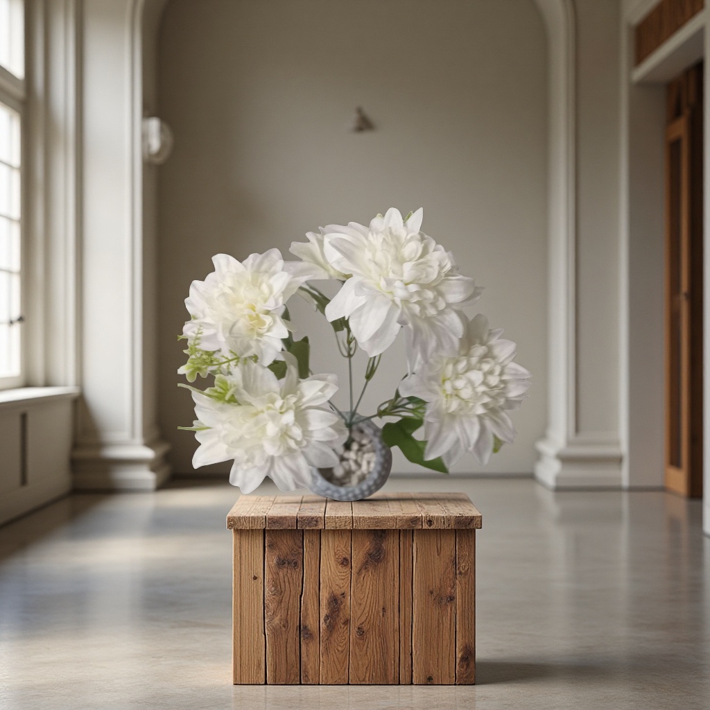 假花手工花束仿真花艺钩织毛线花束装饰家居摆件多款可选