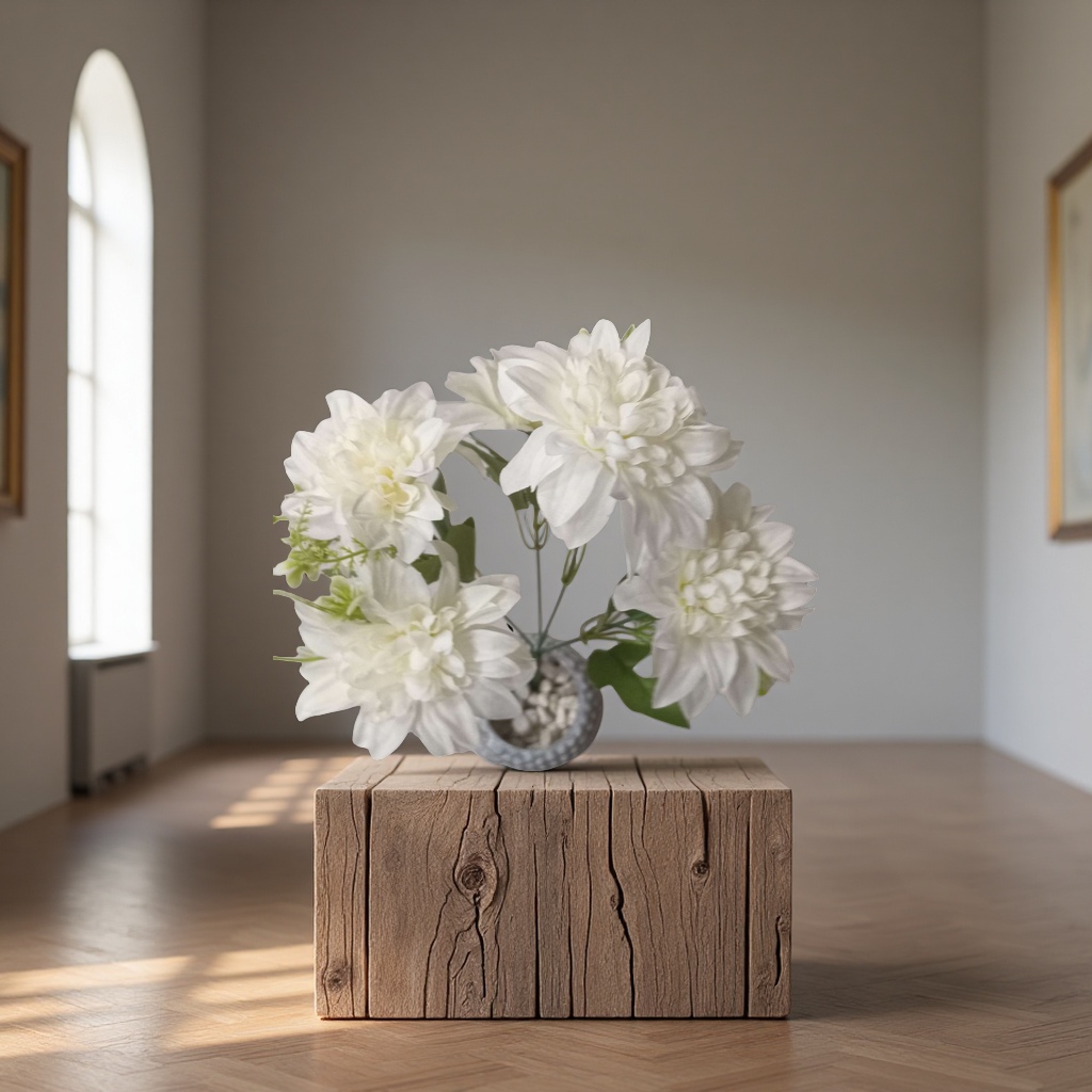 A variety of artificial flower handcrafted bouquets, simulated flower art, crocheted woolen bouquets, and home decoration items are available for selection Specification image