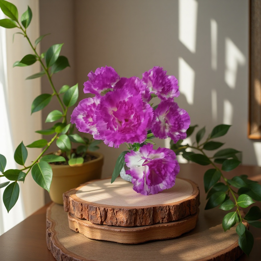 A variety of artificial flower handcrafted bouquets, simulated flower art, crocheted woolen bouquets and decorative ornaments are available for selection details Picture
