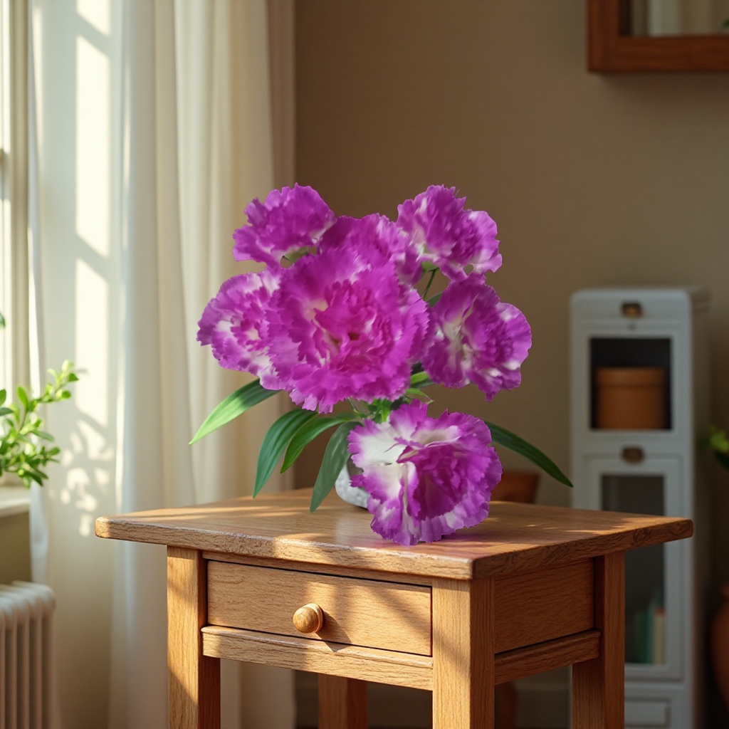 A variety of artificial flower handcrafted bouquets, simulated flower art, crocheted woolen bouquets and decorative ornaments are available for selection Specification image