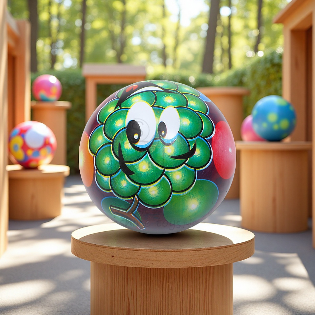 Factory direct sales of 9-inch cartoon-patterned PVC patting small rubber balls, children's inflatable toys, full-printed balls, popular sports and leisure traditional balls Application Scenario