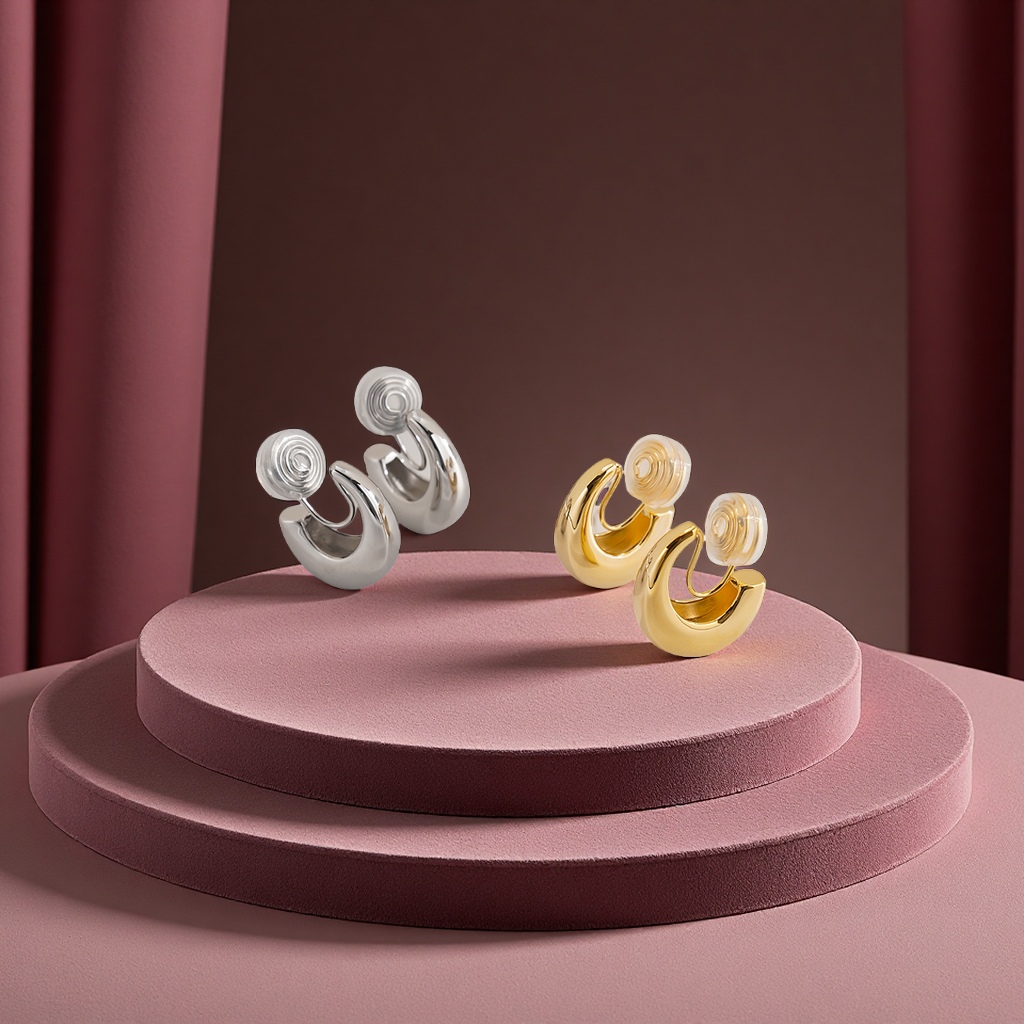 饰品/耳饰/耳环/锆石微镶毛坯耳环/锆石耳饰产品图