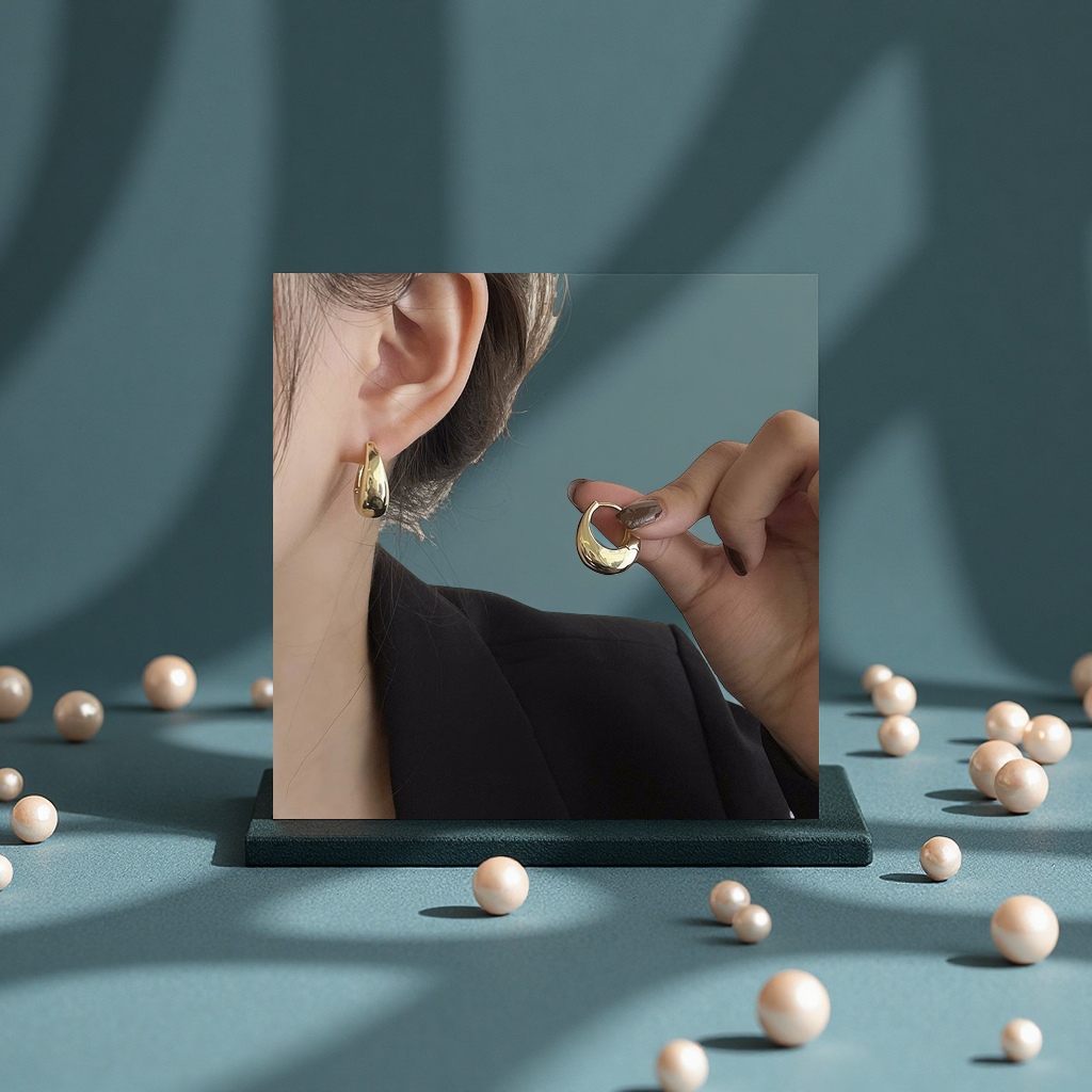 饰品/耳饰/耳环/锆石微镶毛坯耳环/锆石耳饰细节图