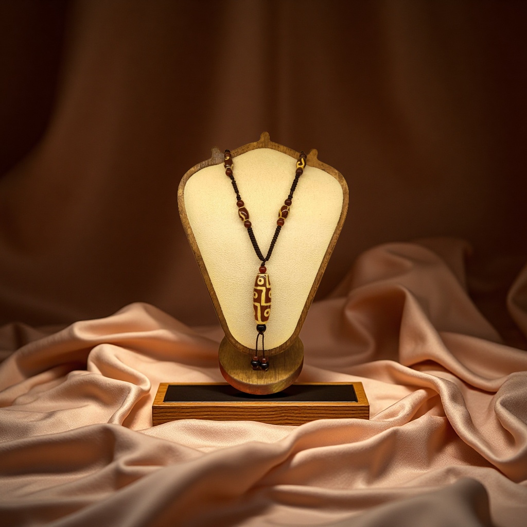 马年戴九眼.福气不跑偏.九眼天珠项链.古风.个性