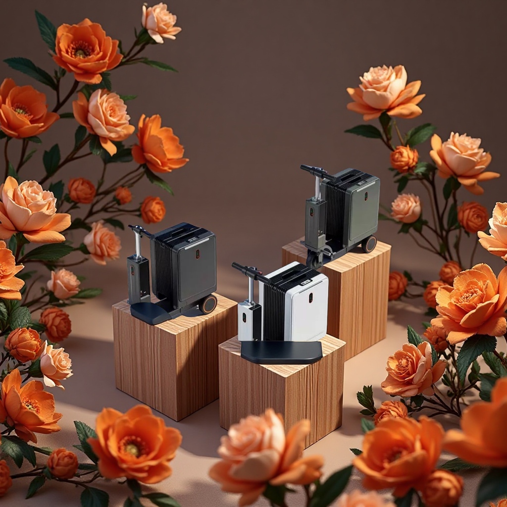 Electric suitcase, smart remote control anti-theft trolley case, large-capacity travel case, lightweight and durable suitcase, 20 inches, 40 liters Specification image