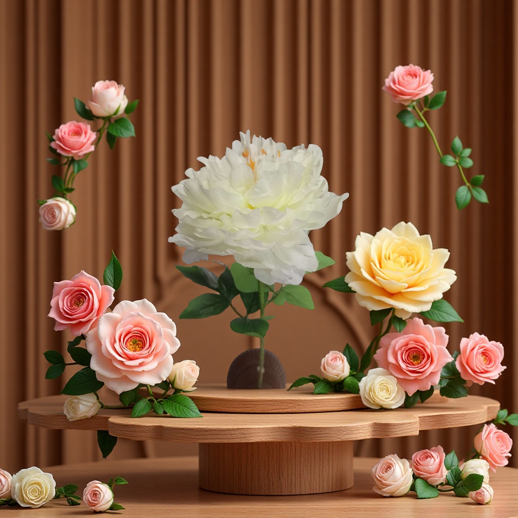 仿真花装饰品防真插花花艺花塑料假花美观家居摆件多款选择