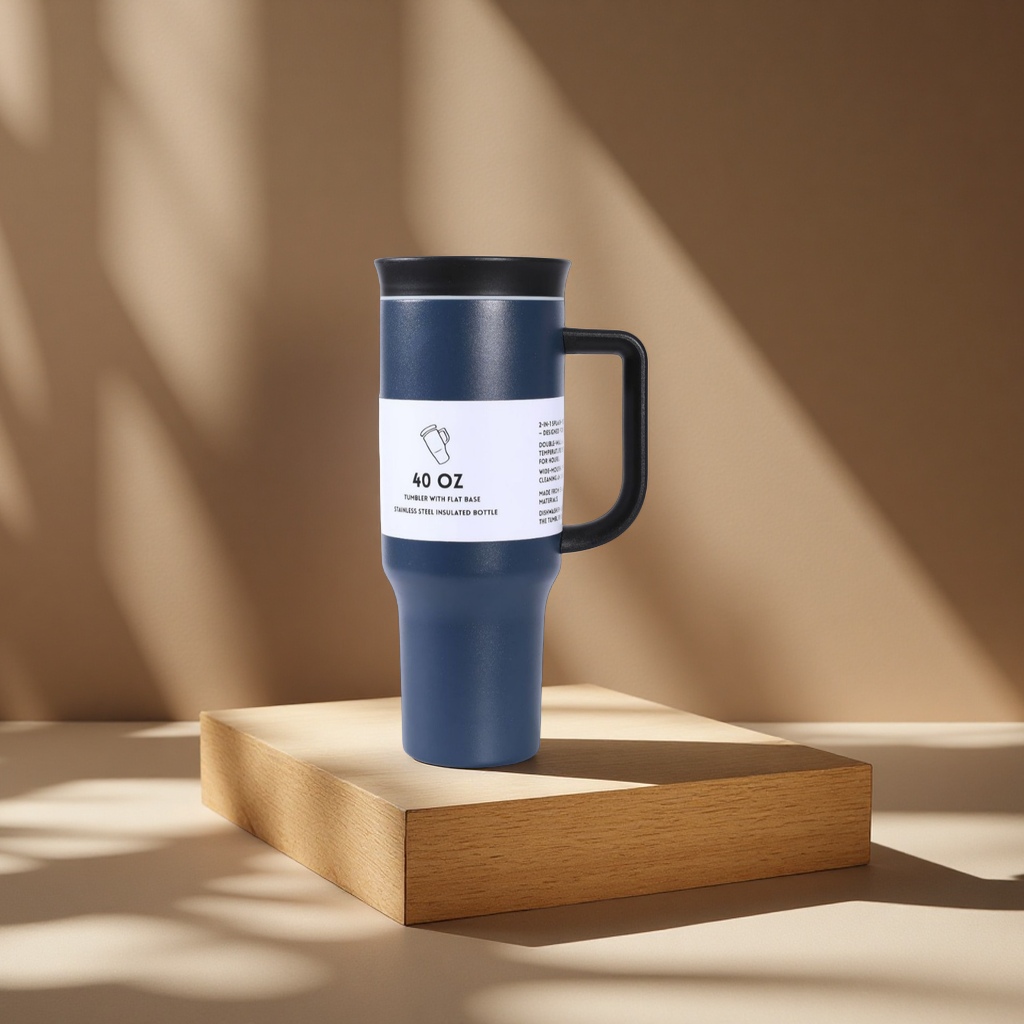 New cross-border 304 stainless steel insulated cup with handle, 40oz large capacity outdoor straw ice cube cup, daily necessities Application Scenario