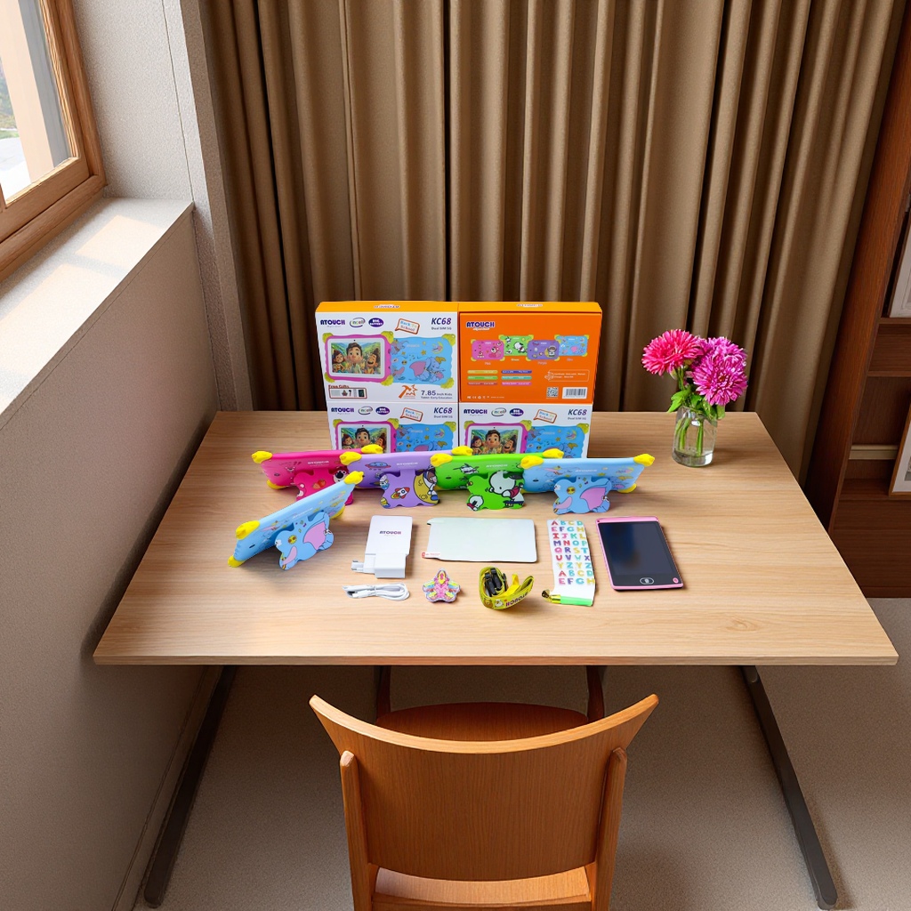 New 7-inch children's tablet computer for cross-border foreign trade, wifi Android early education learning machine with stand, multi-functional touch learning device Specification image