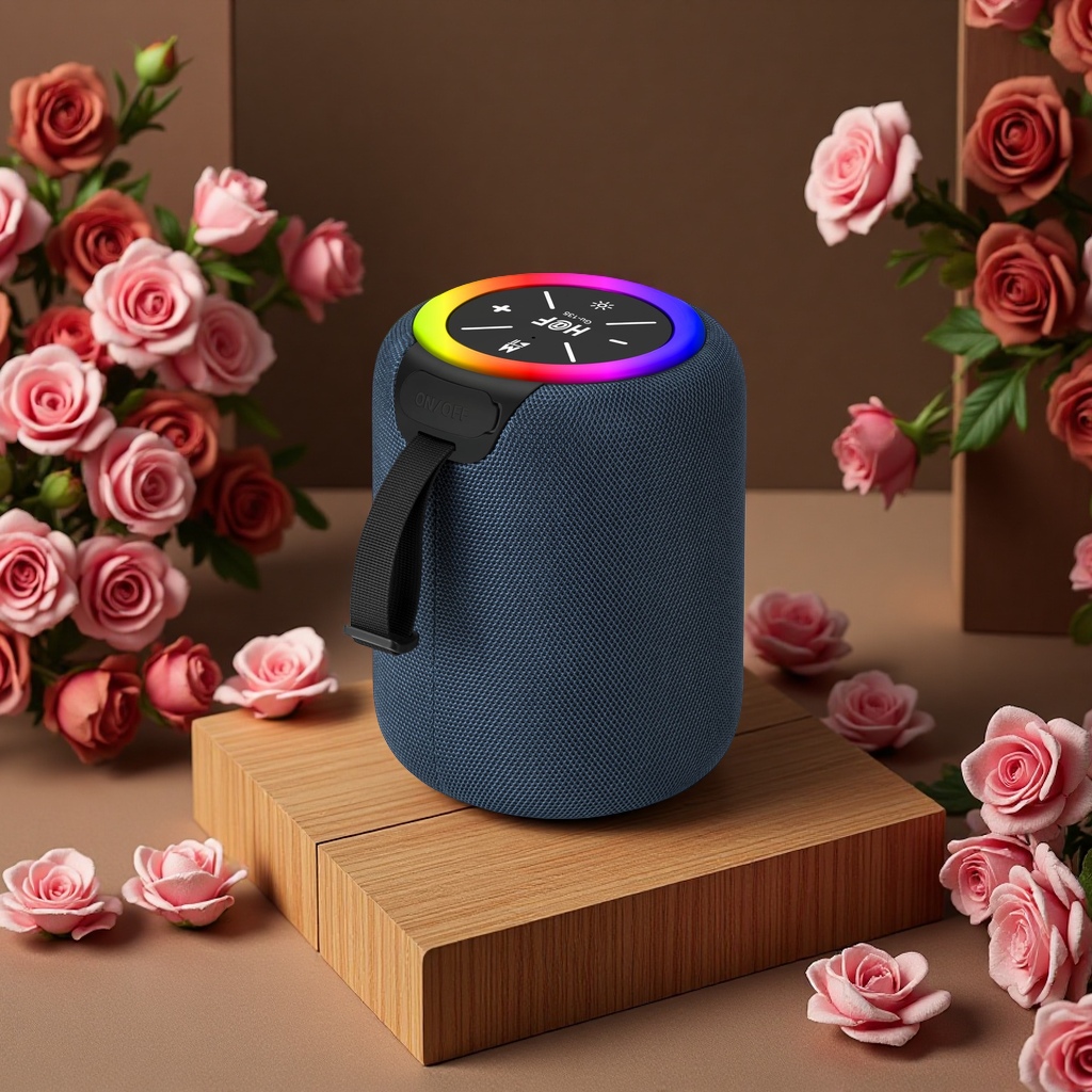 New fabric subwoofer, wireless speaker, radio, multi-functional portable Bluetooth outdoor music player