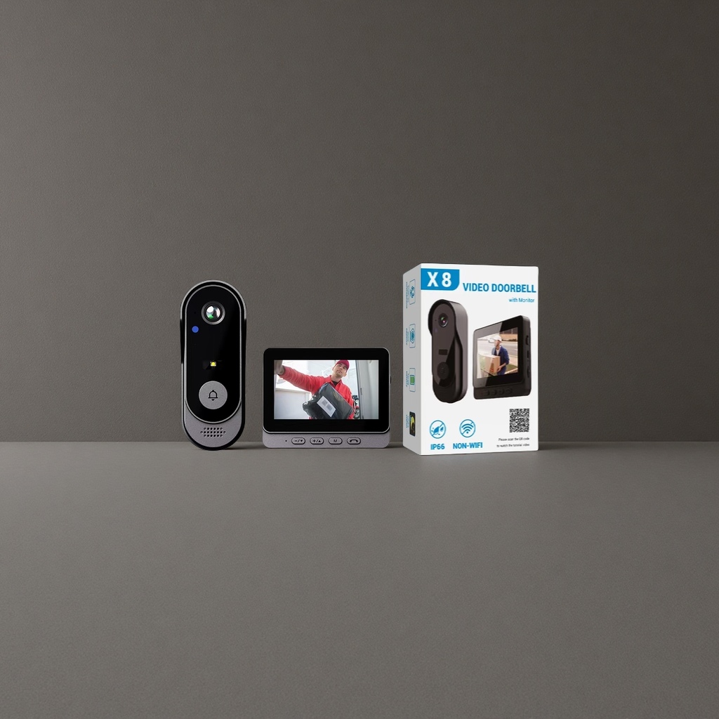 Home rain-proof wireless smart doorbell, ring notification, video intercom, infrared night vision, high-definition doorbell, graffiti function, colorful reminders, safe and convenient Application Scenario