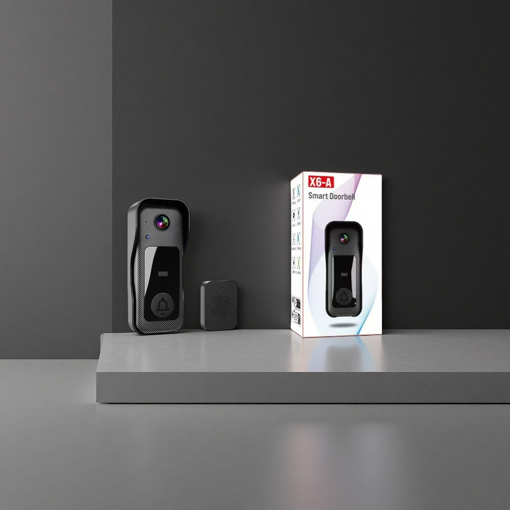 Home rain-proof wireless smart doorbell, ring notification, video intercom, infrared night vision, high-definition doorbell, graffiti function, colorful reminders, safe and convenient Specification image