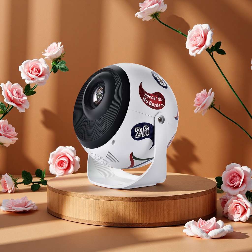 跨境外贸热卖新款自动对讲世界杯足球投影仪高清大屏家庭影院便携式多功能娱乐设备