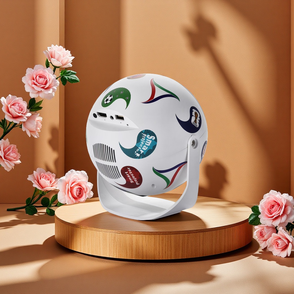 The new cross-border foreign trade best-selling automatic intercom, World Cup football projector, high-definition large-screen home theater, portable multi-functional entertainment device Application Scenario