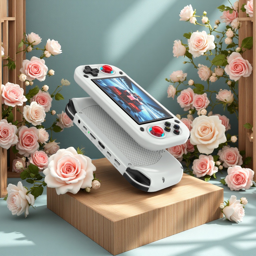 The cross-border handheld game console features a 4.3-inch high-definition IPS screen and supports HDMI output. It is a portable multi-functional entertainment device for arcade games Specification image