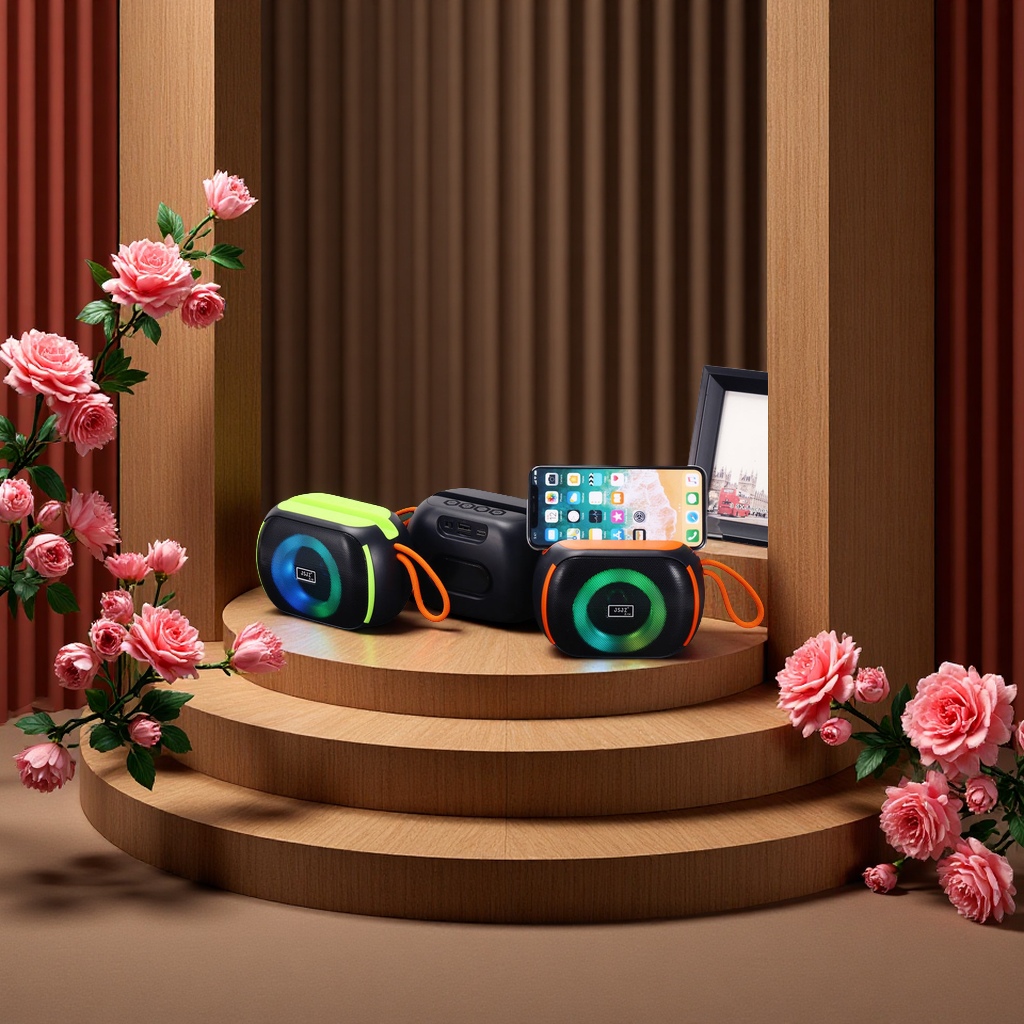 Recommended export of popular cross-border e-commerce wireless Bluetooth speakers, radios, portable outdoor mini multi-functional speakers details Picture