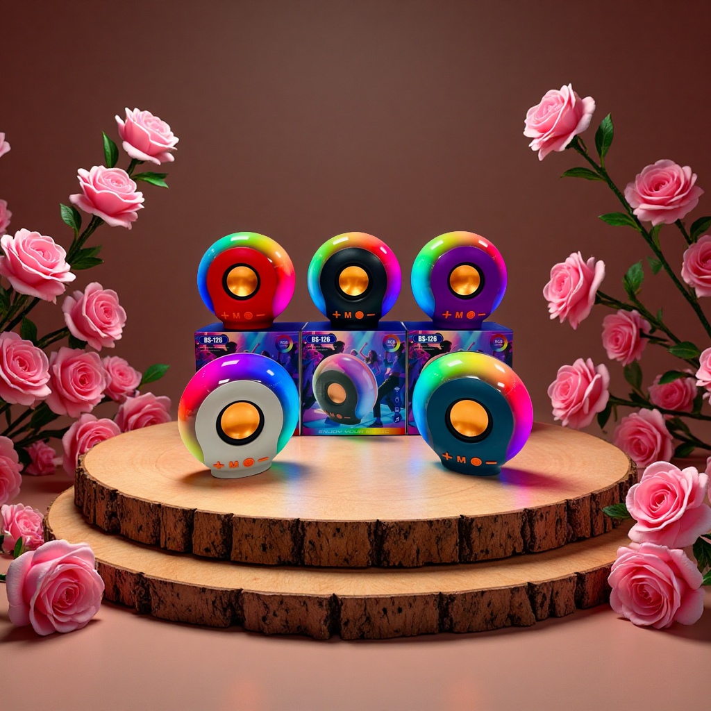 Cross-border e-commerce best-selling wireless Bluetooth speaker, radio, colorful light, multi-functional portable outdoor home speaker Specification image