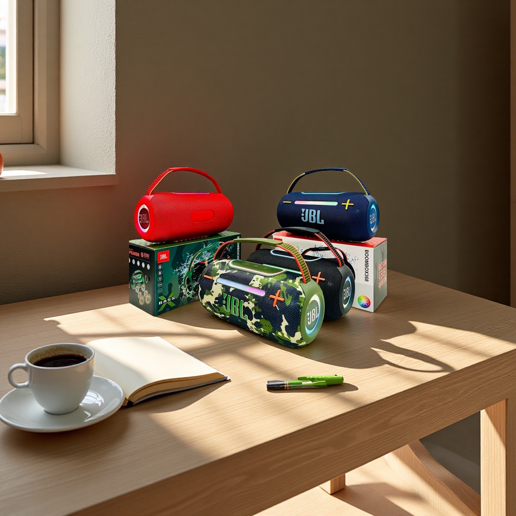 This is a popular cross-border e-commerce product featuring a fabric wireless Bluetooth speaker, subwoofer, radio, multi-functional portable home fashion details Picture