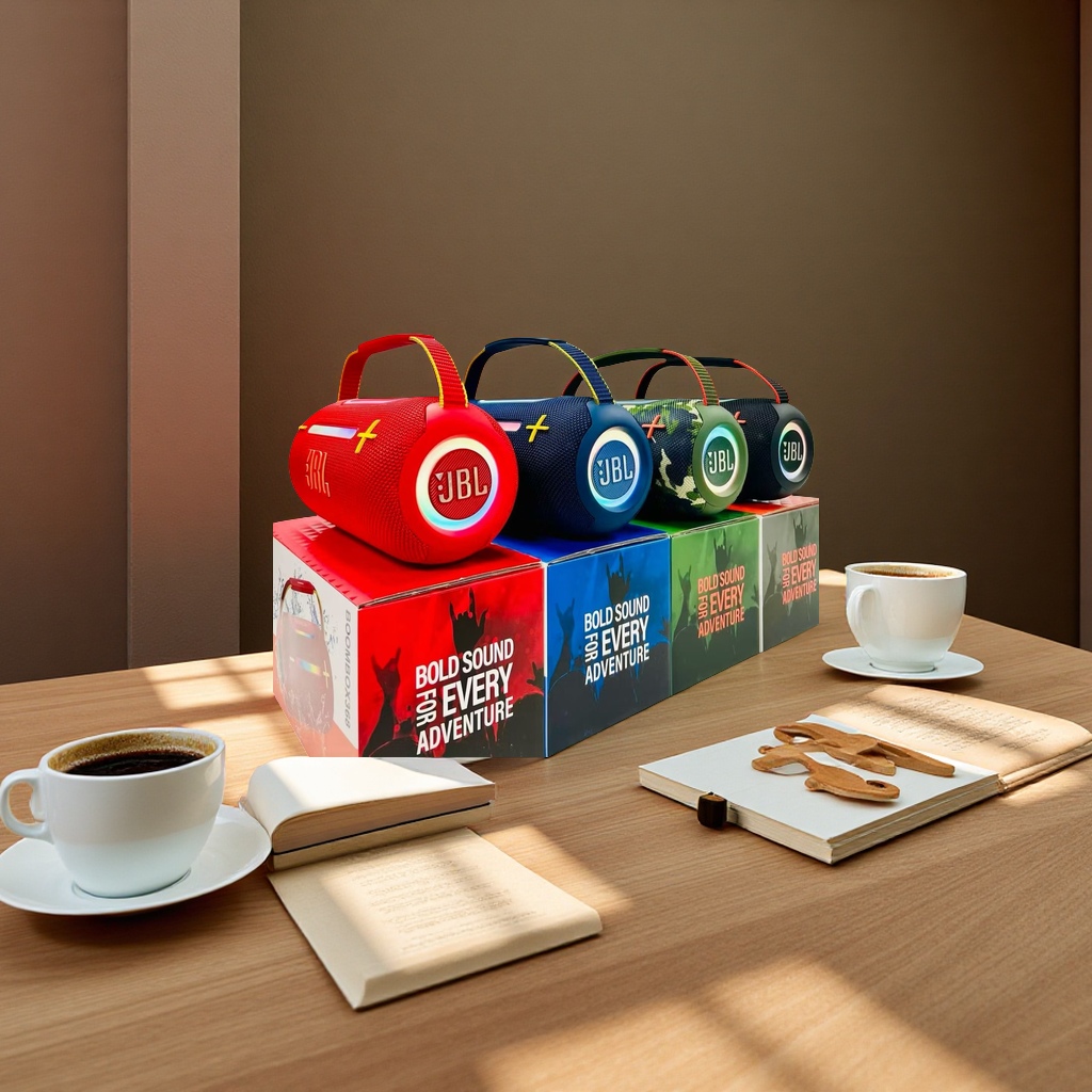 This is a popular cross-border e-commerce product featuring a fabric wireless Bluetooth speaker, subwoofer, radio, multi-functional portable home fashion Specification image