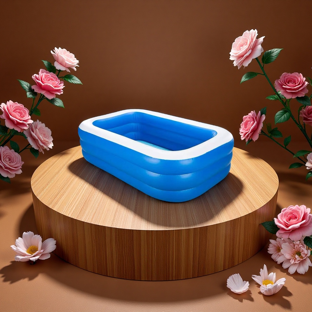 Inflatable swimming pool for family children, large size, portable, leak-proof, thickened and anti-slip, summer outdoor water pool for leisure and entertainment