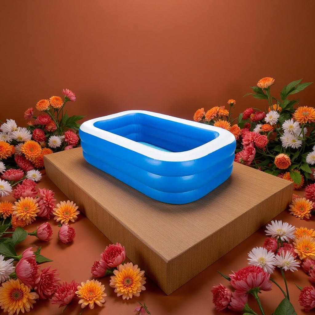 Inflatable swimming pool for family children, large size, portable, leak-proof, thickened and anti-slip, summer outdoor water pool for leisure and entertainment details Picture