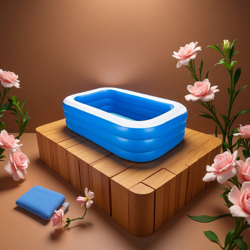 Inflatable swimming pool for family children, large size, portable, leak-proof, thickened and anti-slip, summer outdoor water pool for leisure and entertainment Application Scenario