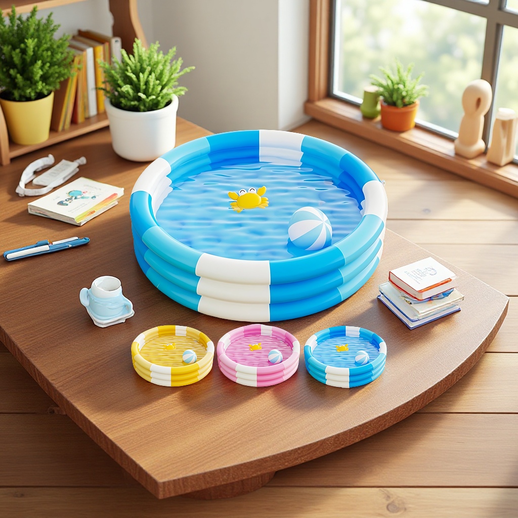 Inflatable swimming pool, family, children, outdoor portable large size, leak-proof and durable, summer pool inflatable water toys Specification image