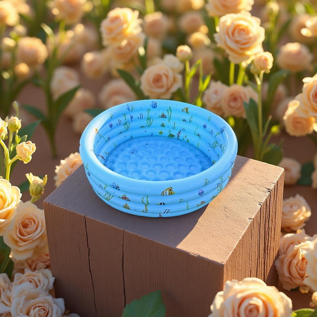 Inflatable swimming pool family children large portable outdoor anti-slip and leak-proof summer water play toy suitable for children and adults Application Scenario