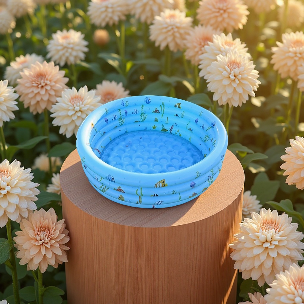 Inflatable swimming pool family children large portable outdoor anti-slip and leak-proof summer water play toy suitable for children and adults details Picture