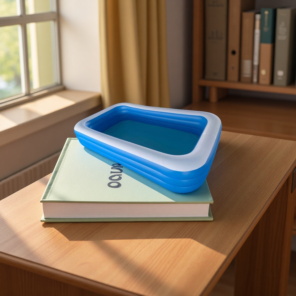 Summer family outdoor inflatable swimming pool, anti-slip and leak-proof, large portable pool for children and adults, summer products Specification image