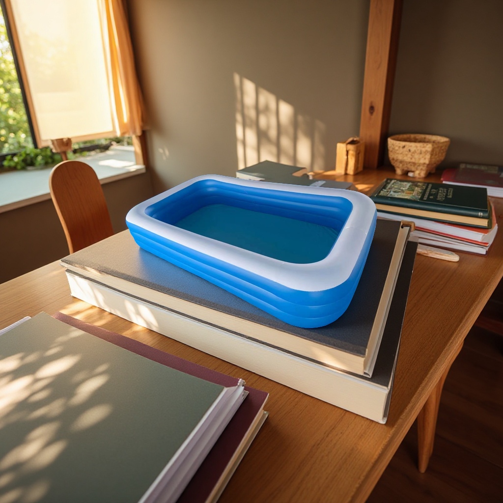 Summer family outdoor inflatable swimming pool, anti-slip and leak-proof, large portable pool for children and adults, summer products details Picture