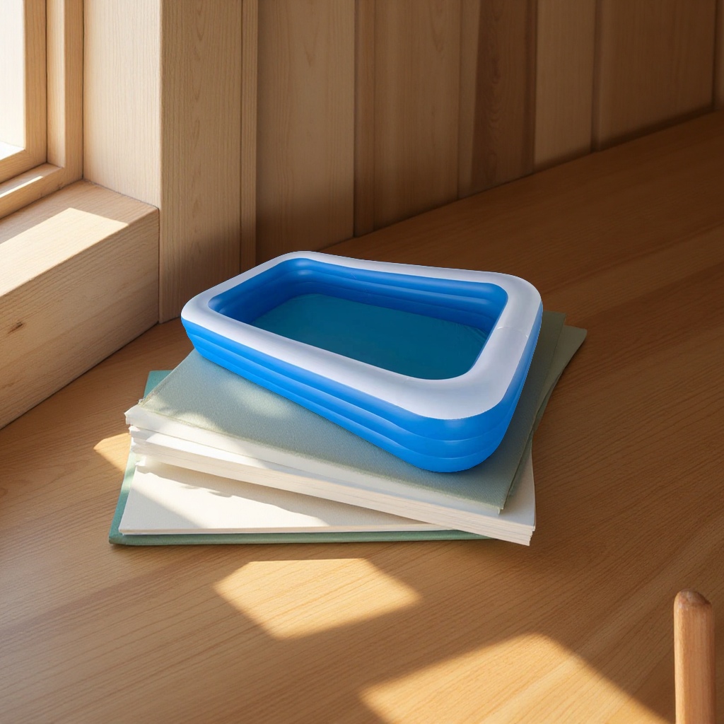 Summer family outdoor inflatable swimming pool, anti-slip and leak-proof, large portable pool for children and adults, summer products