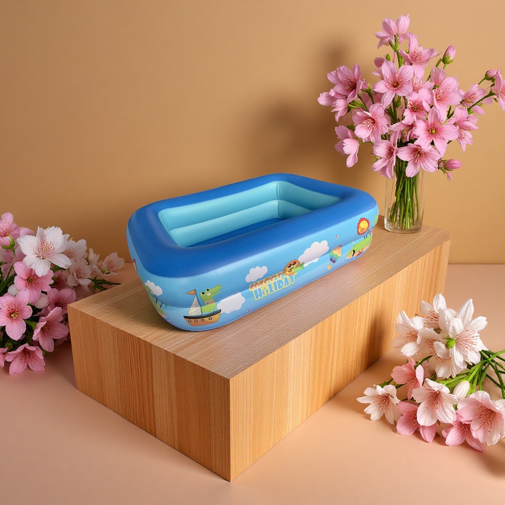 Swimming pool, indoor and outdoor large anti-slip and durable swimming pool, water entertainment and leisure pool, suitable for children and adults Specification image