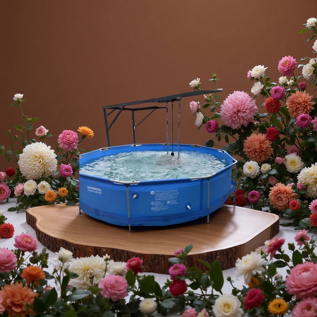 Household indoor and outdoor large anti-slip and durable swimming pool for adults and children, leisure and entertainment pool, family swimming pool Application Scenario